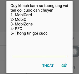 cách chuyển đổi gói cước mobifone