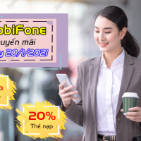 HOT: MobiFone khuyến mãi 20%, 50% thẻ nạp ngày 20/1/2021