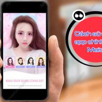 cach dung app chinh anh Meitu