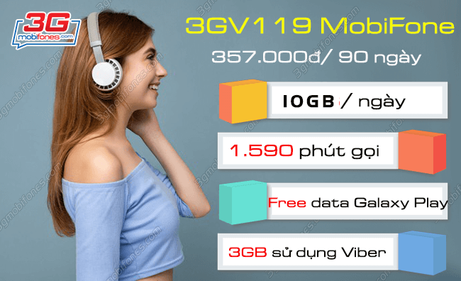 dang ky goi cuoc 3GV119 MobiFone