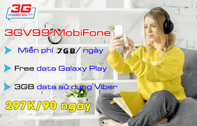 dang ky goi cuoc 3GV99 MobiFone