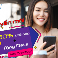 mobifone khuyen mai 50 the nap tang data ngay 7 5 2021