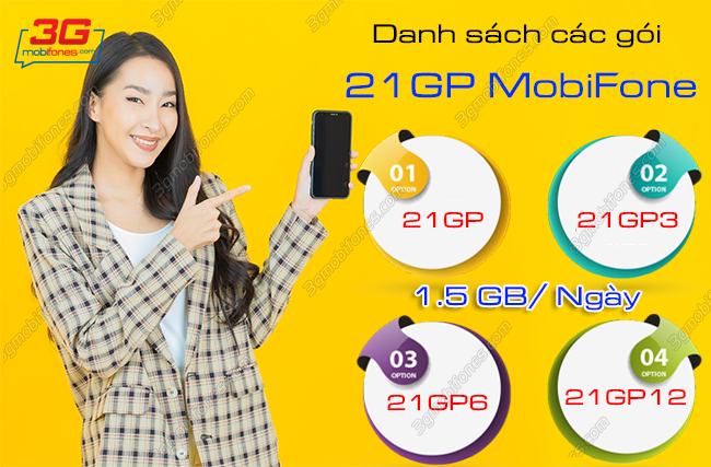 danh sach cac goi 21gp mobifone