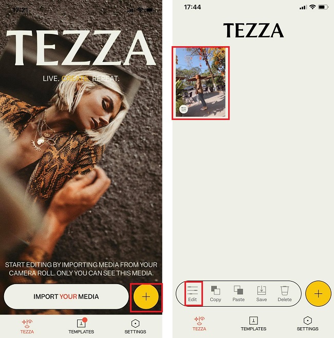 cach dung app Tezza 