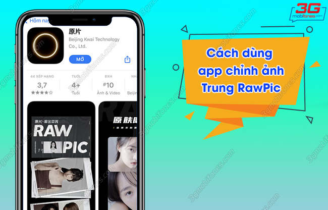 cach su dung app RawPic