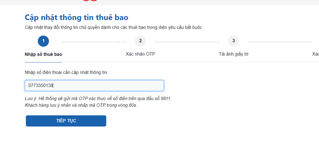 cach cap nhat thong tin sim mobifone