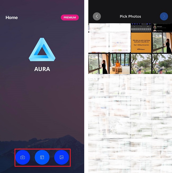 cach dung app chinh anh aura