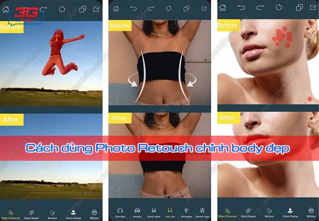 huong dan su dung app Photo Retouch