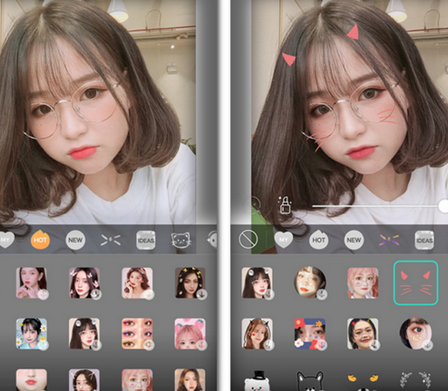 huong dan chen sticker cho anh bang app faceu