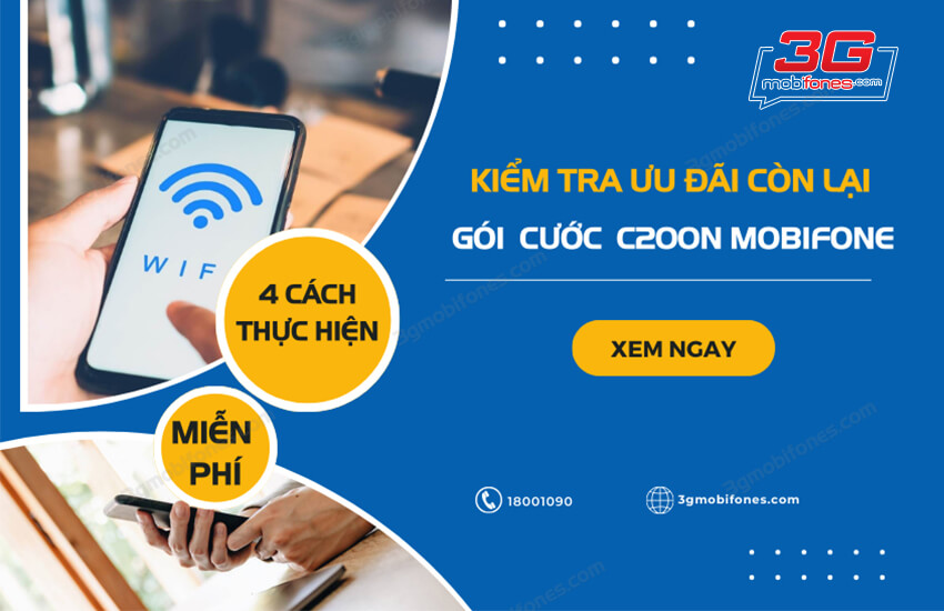 huong dan kiem tra uu dai con lai goi cuoc c200n mobifone