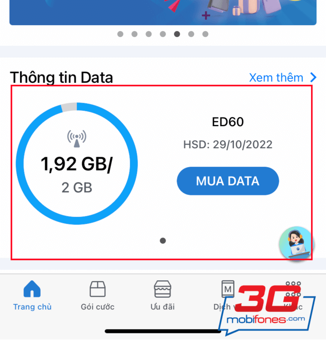 tin nhan kiem tra dung luong 4g mobifone