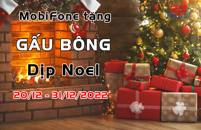 mobifone tang gau bong dip noel 2022