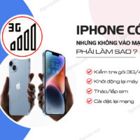 iPhone co 3G nhung khong vao duoc mang