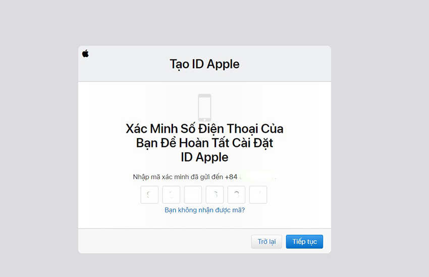 Tao icloud bang so dien thoai